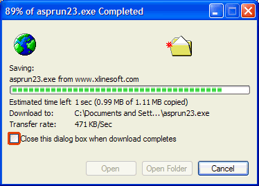 Download progress