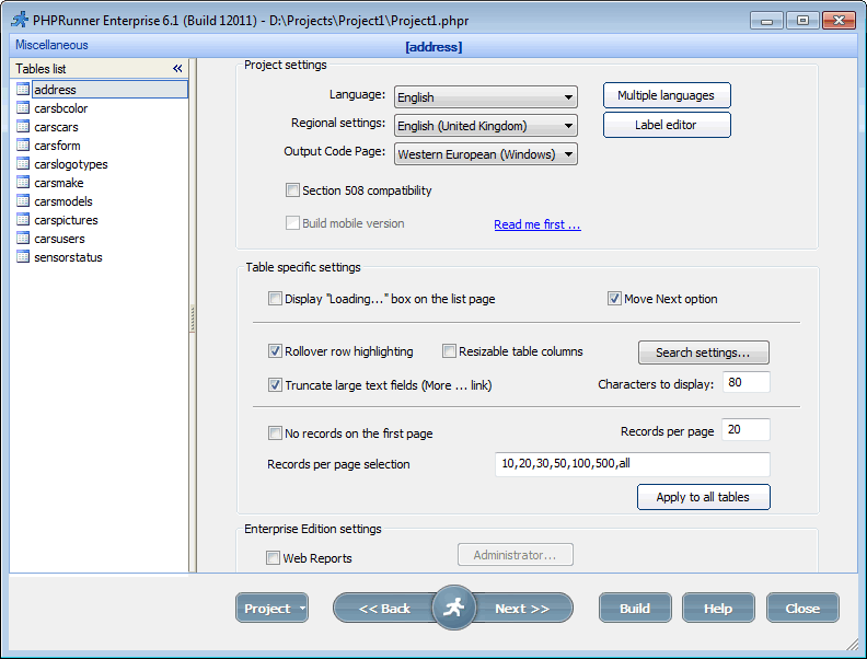 PHPRunner v5.0.766 - PHP网页制作工具